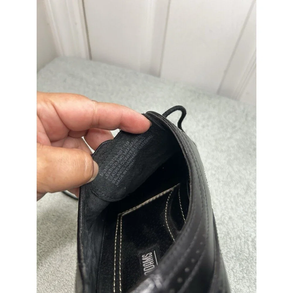Stacy Adams Men’s Size 11 M Black Leather Cap Toe Oxford Dress Shoes Lace-Up